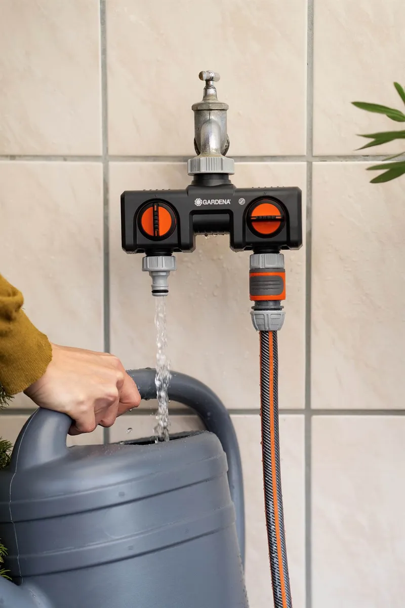 Distribuidor de 2 Vias con Llave para Canilla — foto 3