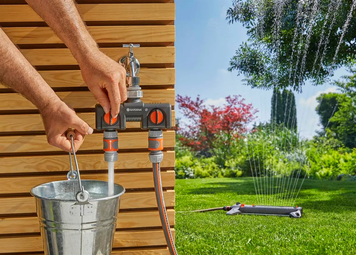 Distribuidor de 2 Vias con Llave para Canilla — foto 4