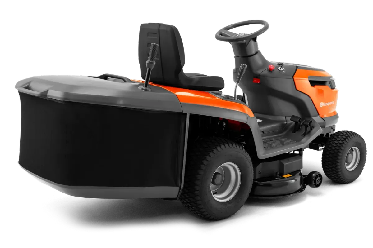 Tractor Husqvarna C/recolector TC114 — foto 4